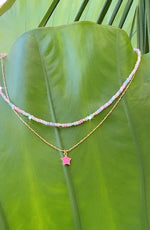 Pink Star Barbie Duo Gold Necklace