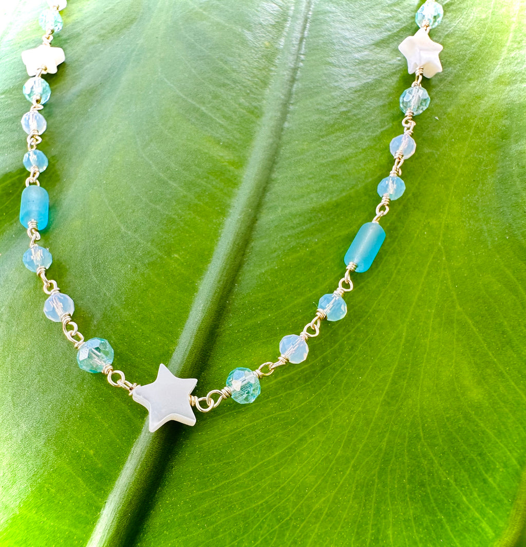 Seaside Stars Gold Necklace