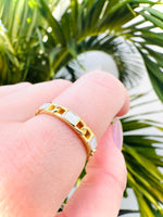 Mother of Pearl Gold Plated Ring