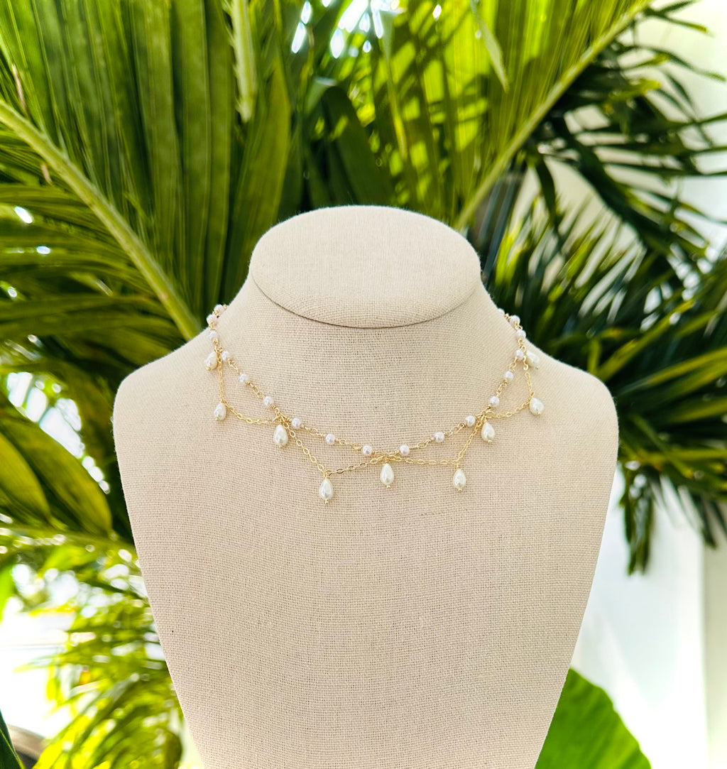 Victorian Vintage Pearl Choker Necklace