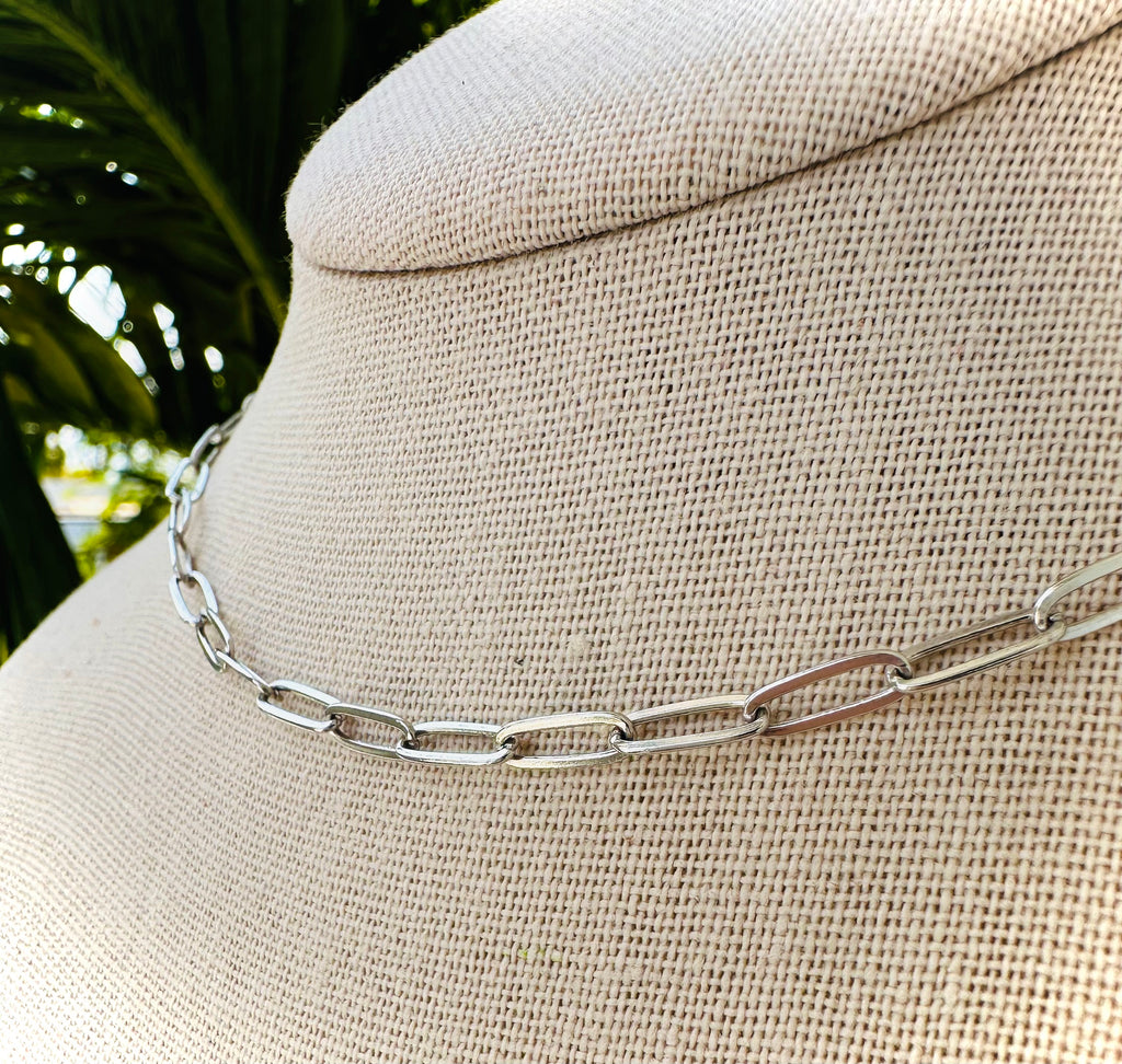 Paper Clip Chain Sterling Silver