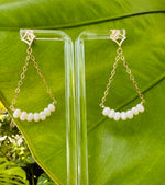 Pearl Drop Gold Earrings